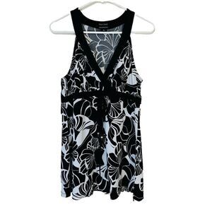 White House Black Market Signature Knits‎ Sleeveless Laced Top M Stretch Women